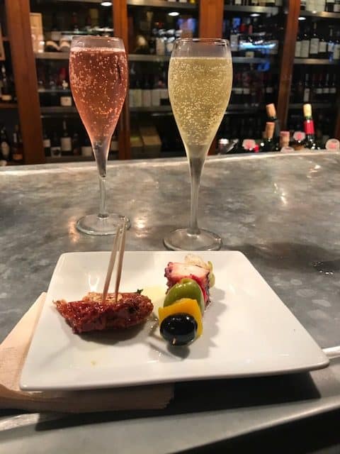 cava and pintxos