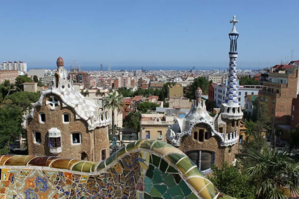 parc guell close up views