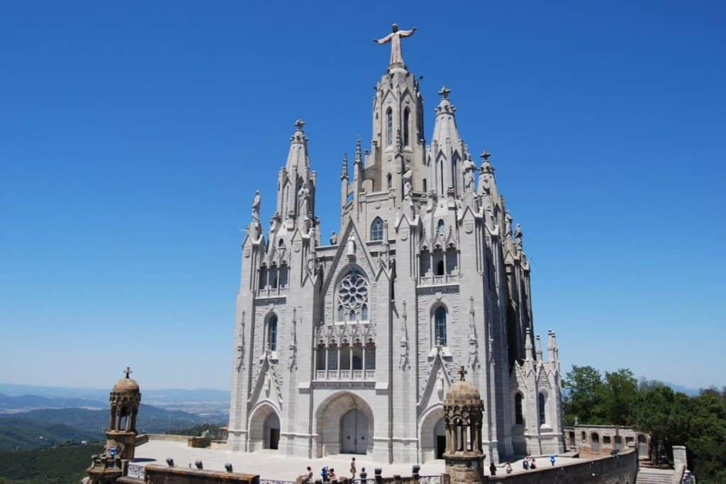 tibidabo aerial view