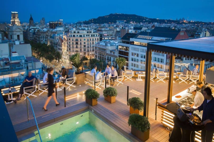 barcelona drinks with a view La Dolce Vitae